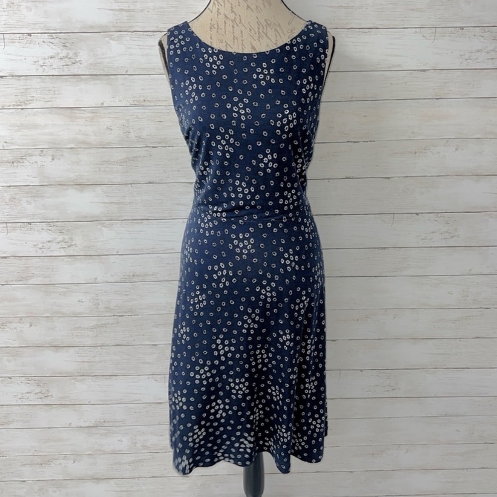 LOFT Sleeveless Floral Print Midi Dress